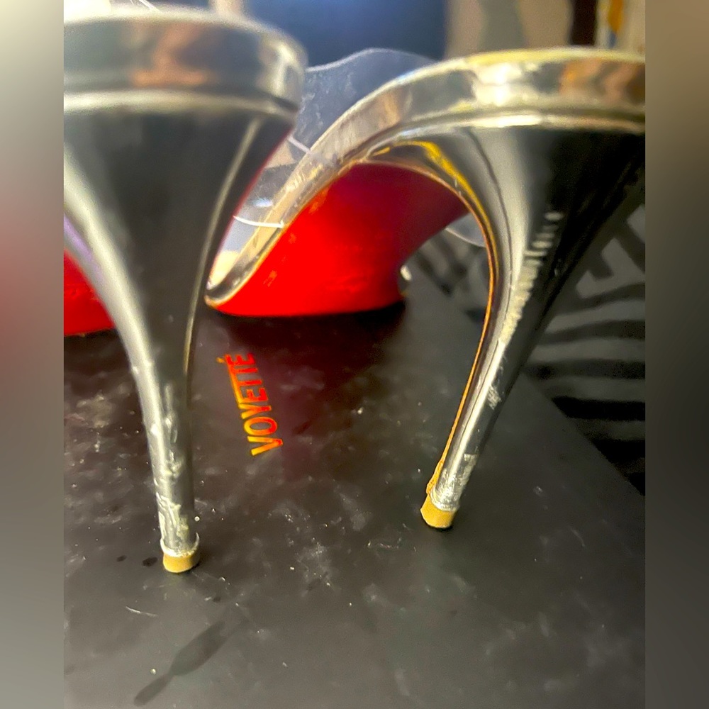 Authentic Christian Louboutin Clear Strap Heels - Picture 15 of 17
